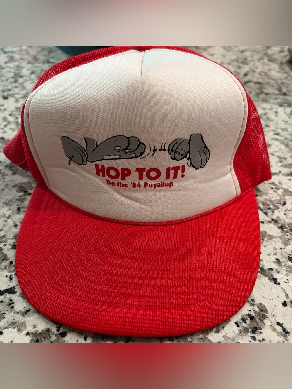 Vintage 1984 Puyallup Fair Hop To It Trucker Hat